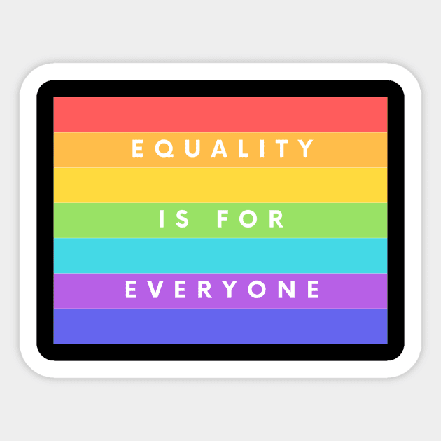 equality Sticker by Malleka